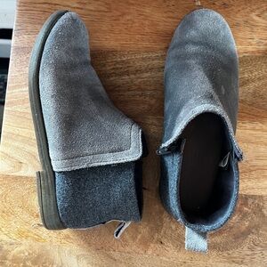 Tom’s Grey Suede and Wool Ankle Boots